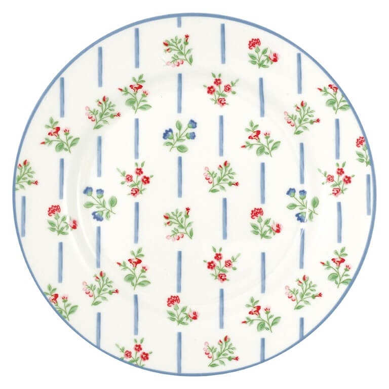 Talerz deserowy Hannah White Green Gate, 20,5 cm