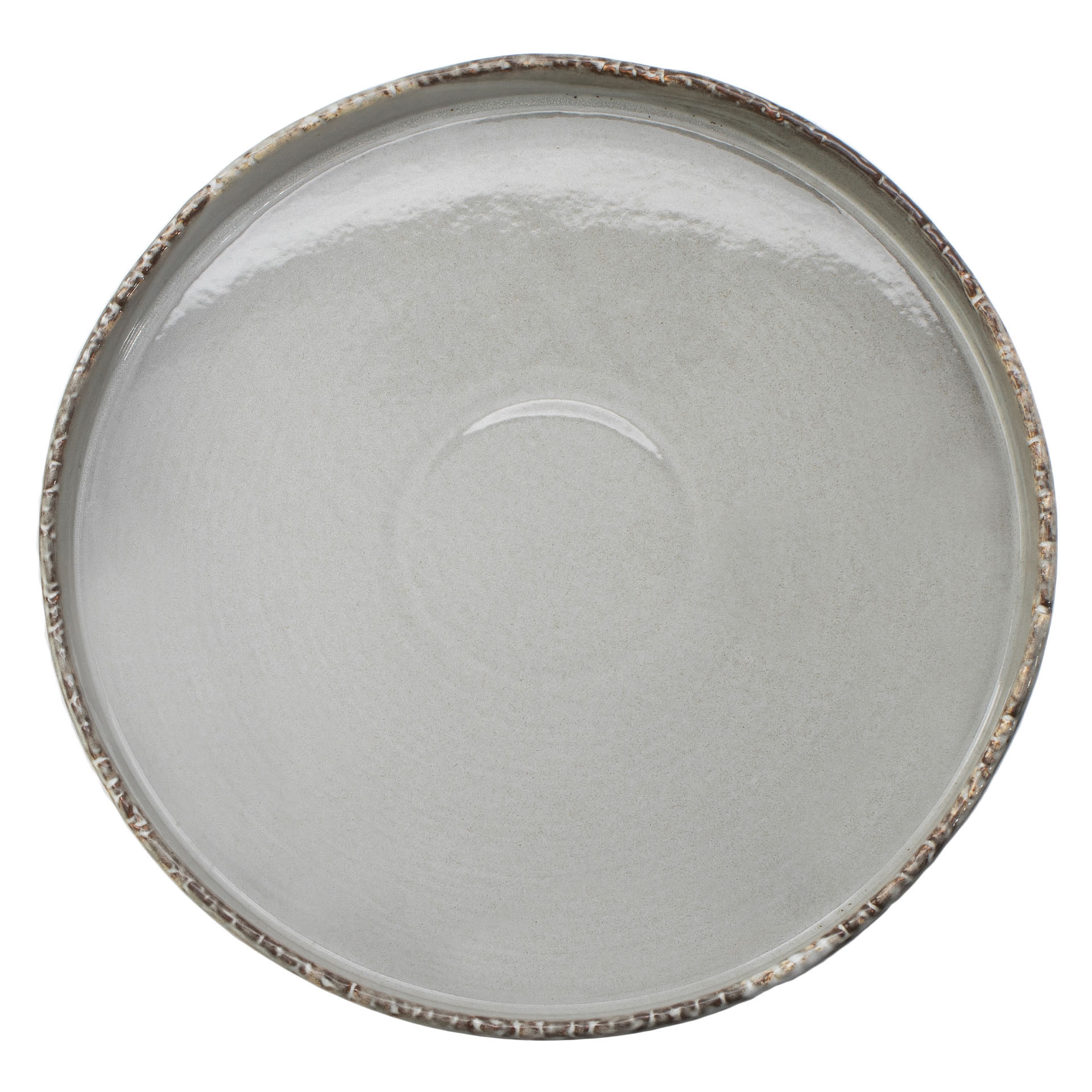 SAMTO Talerz okrągły płaski śr. 28 cm szary / VERLO