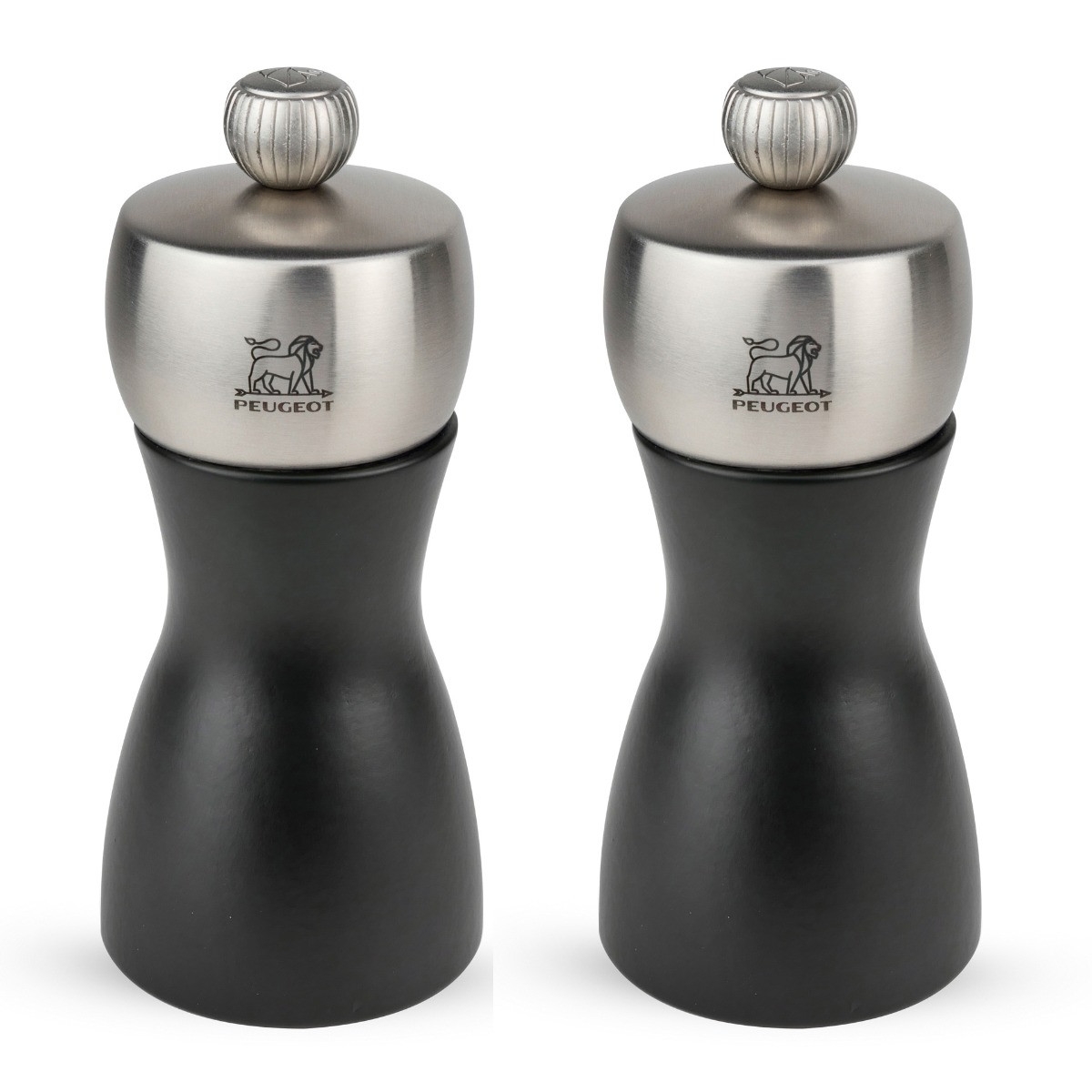 FIDJI Zestaw młynków do soli i pieprzu 12 cm czarny / PEUGEOT