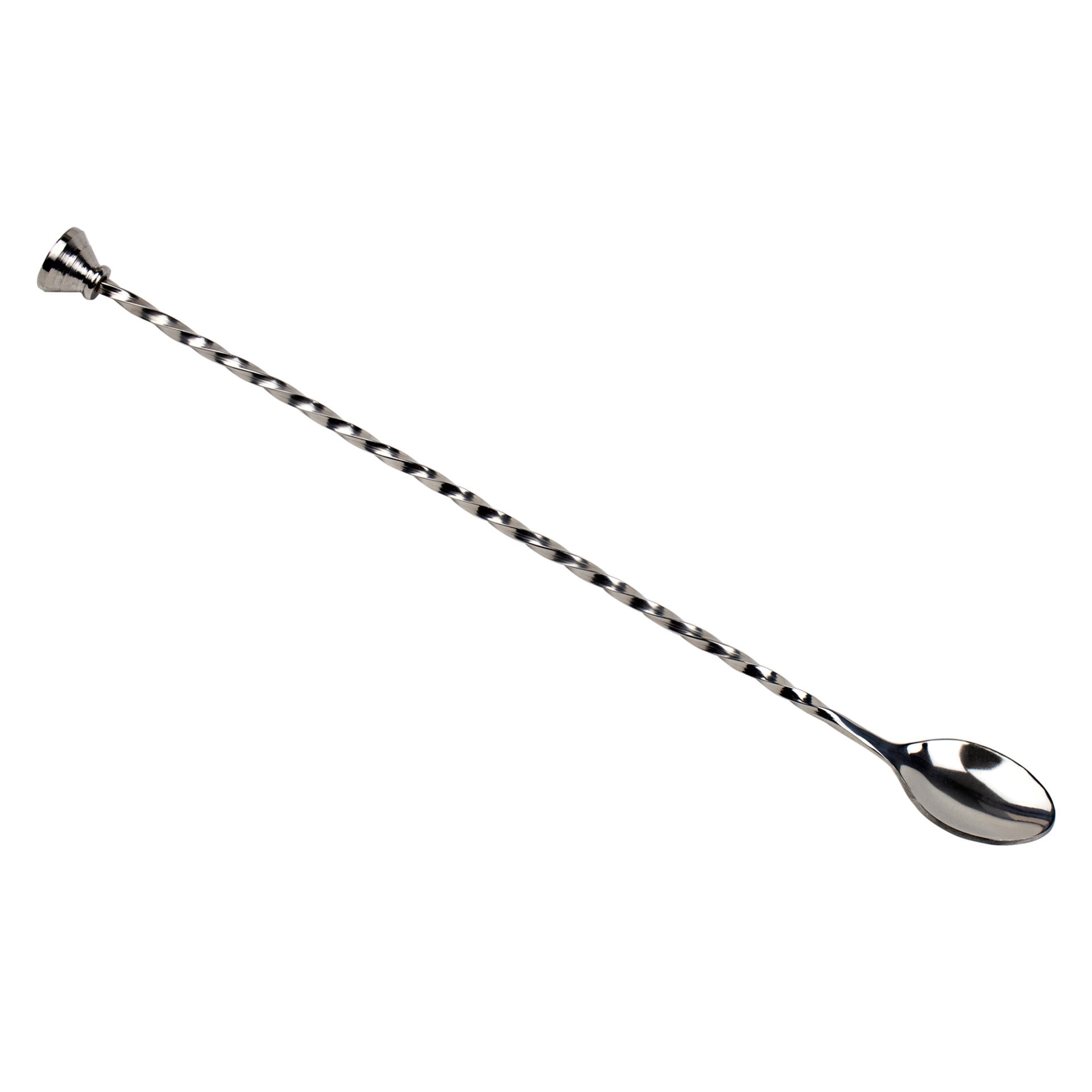 Łyżka barmańska z muddlerem dł. 30 cm stalowa / BAR PROFESSIONAL