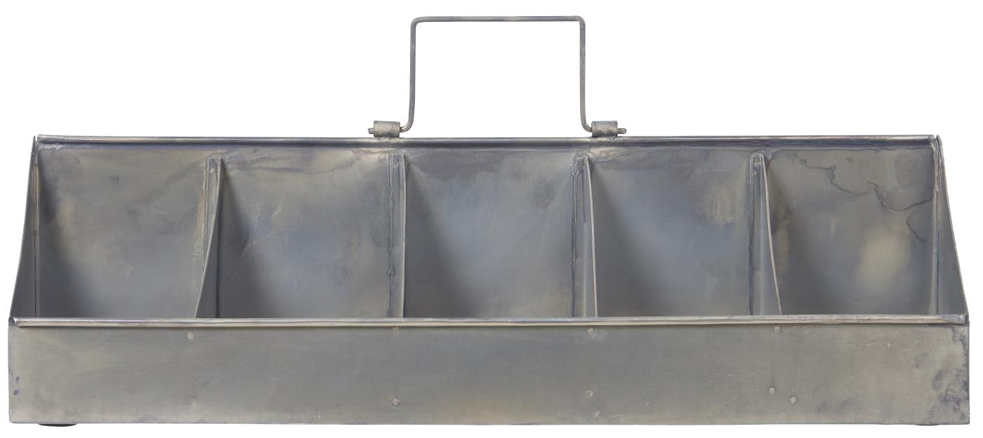 Pojemnik metalowy z 10 komorami Ib Laursen, 46 cm